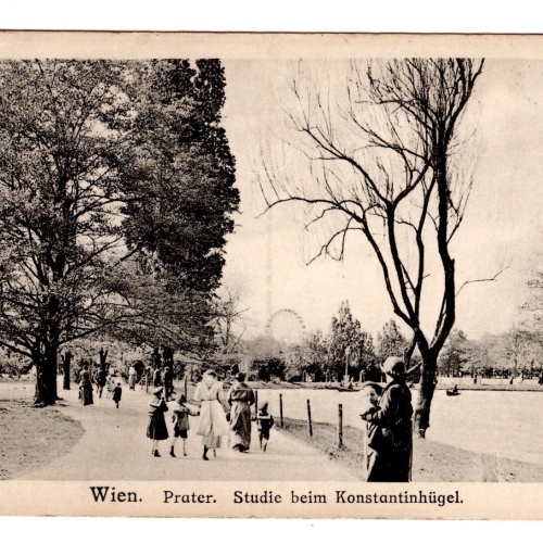 AK, Wien, Prater, Studie beim Konstantinhügel, Ansichtskarte (S5597)