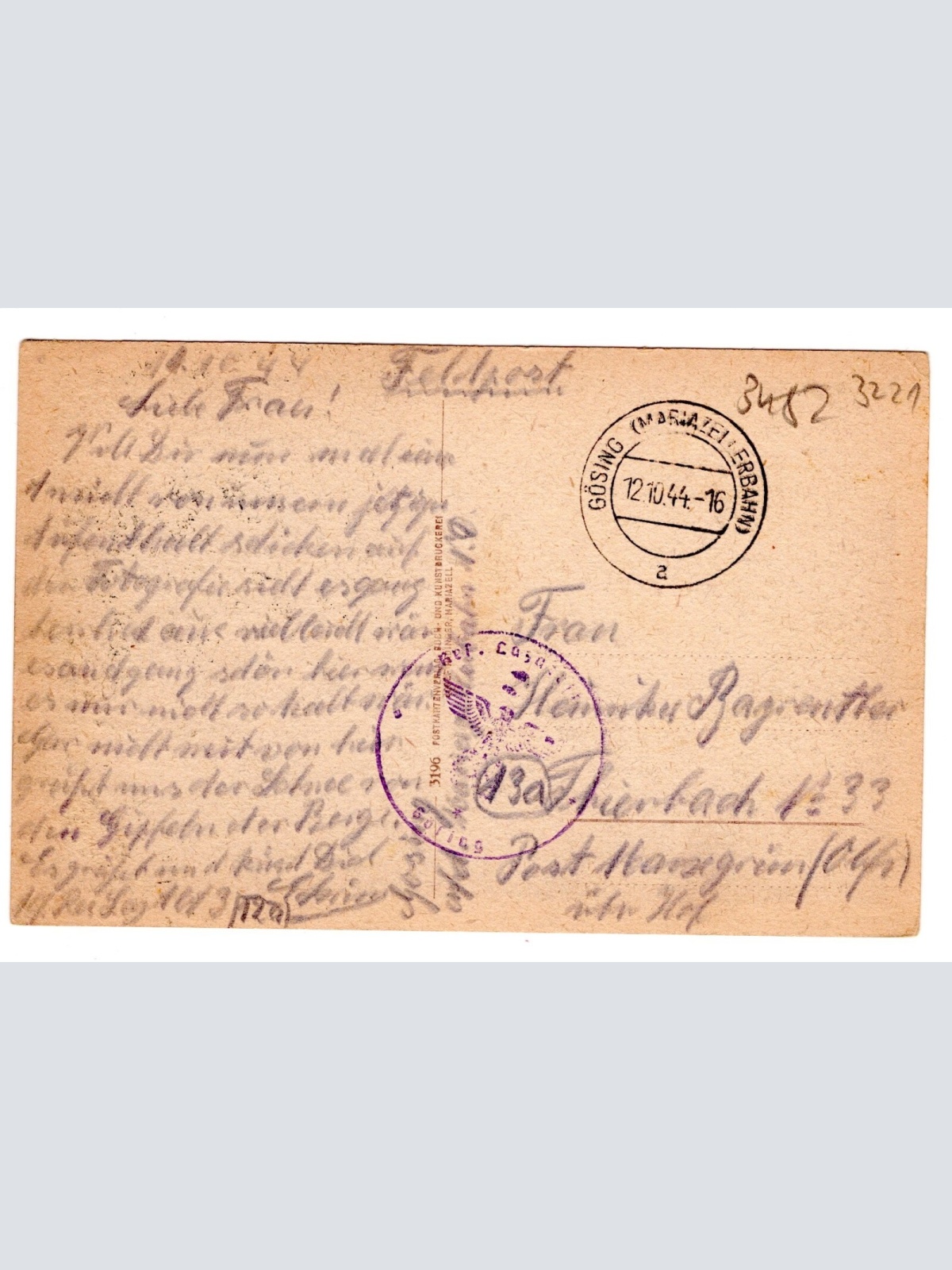 AK, Mariazellerbahn, Gösing, Niederösterreich, Ansichtskarte (S5612)