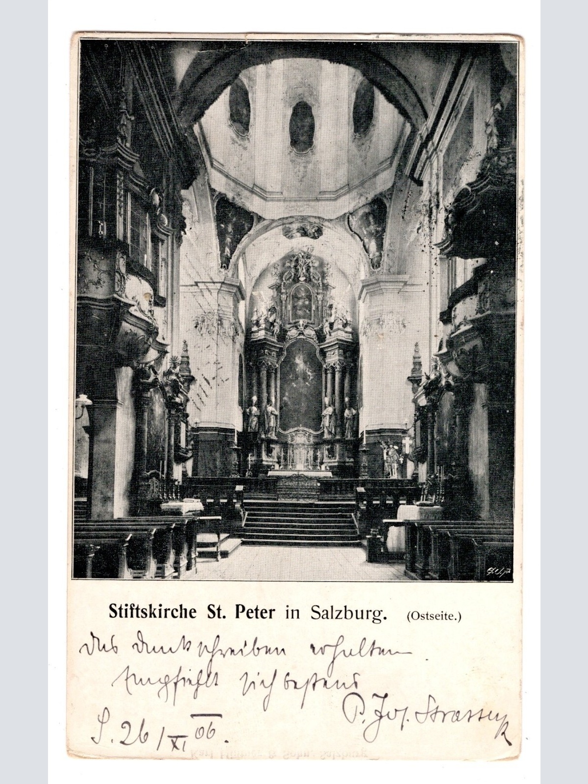 AK, Stiftskirche St. Peter, Salzburg, Ansichtskarte (S5660)