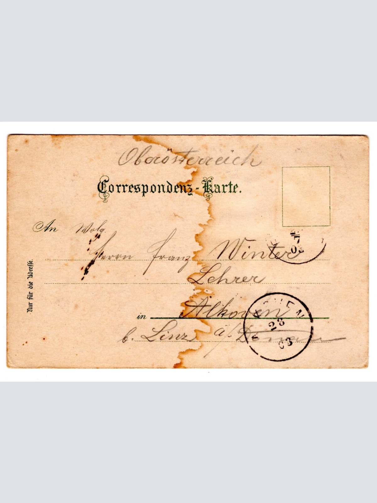 AK, Blick vom Weissen Knott, Italien, Ansichtskarte (S5665)