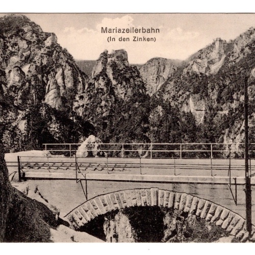 AK, Mariazellerbahn, in den Zinken, Ansichtskarte (S5682)