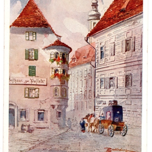 AK, Altgraz, Gasthaus zur Pastete, Steiermark, Ansichtskarte (S5690)