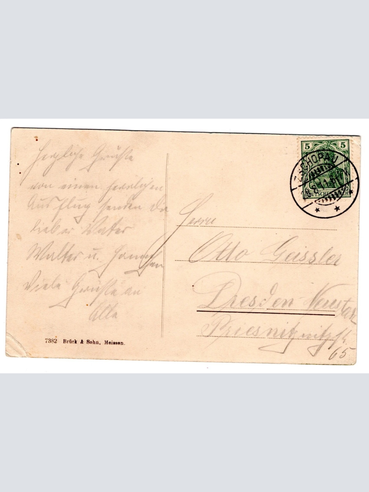 AK, Partie im Zschopautal, Sachsen, Ansichtskarte (S5719)