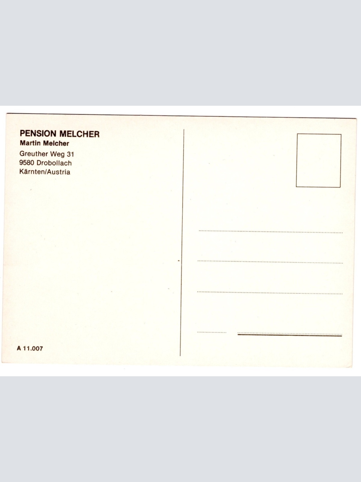 AK, Pension Melcher, Drobollach, Kärnten, Ansichtskarte (S5757)