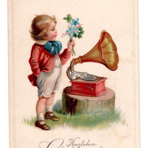 AK, Herzlichen Glückwunsch zum Geburtstage, Präge-AK, Ansichtskarte (S5787)