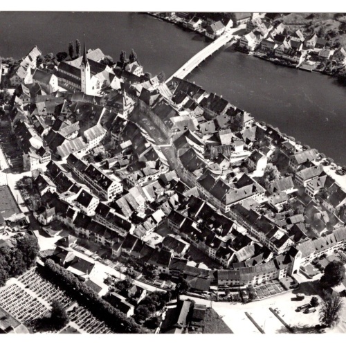 AK, Flugaufnahme, Stein am Rhein, Schweiz, Ansichtskarte (S5792)