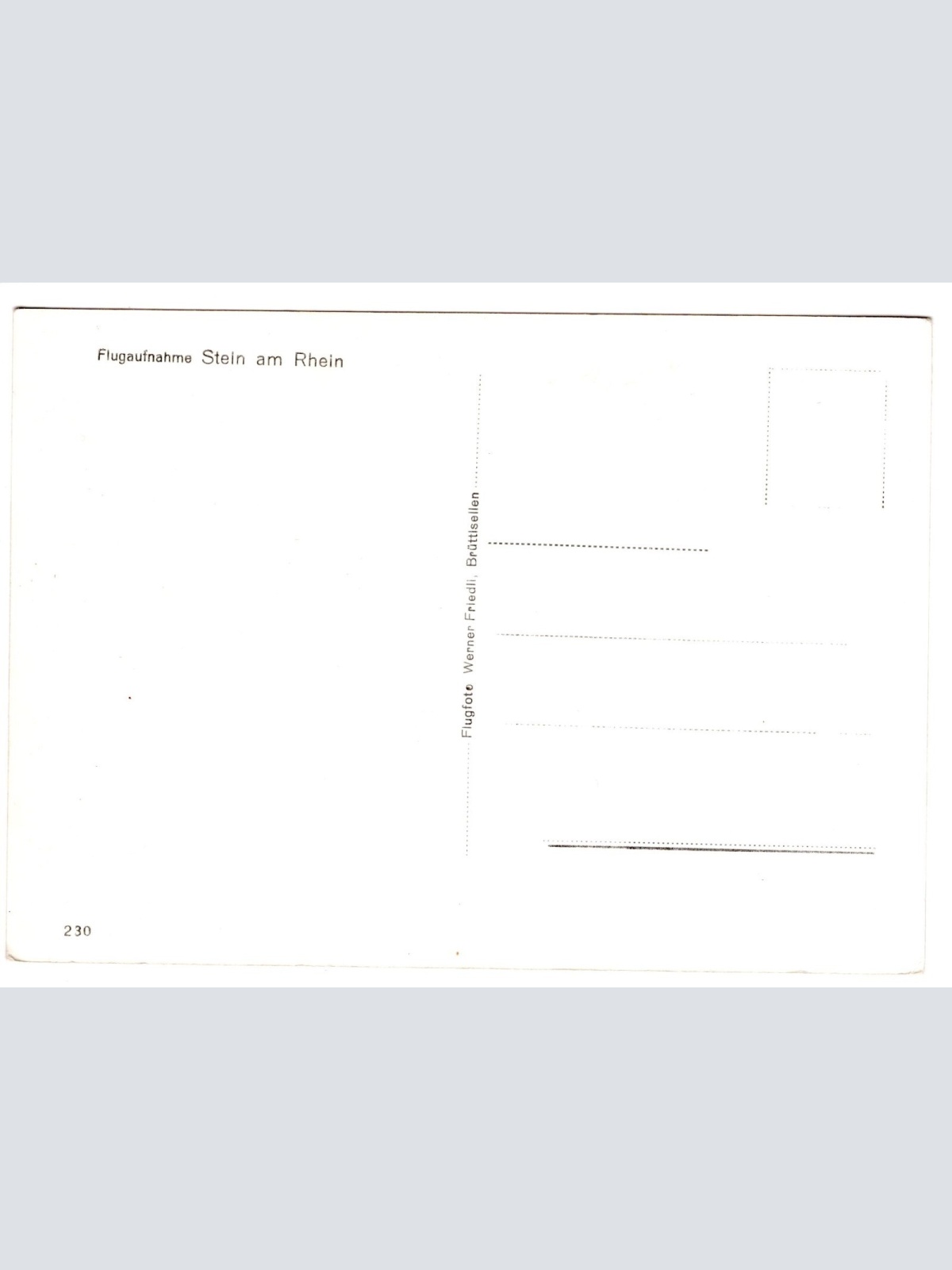 AK, Flugaufnahme, Stein am Rhein, Schweiz, Ansichtskarte (S5792)