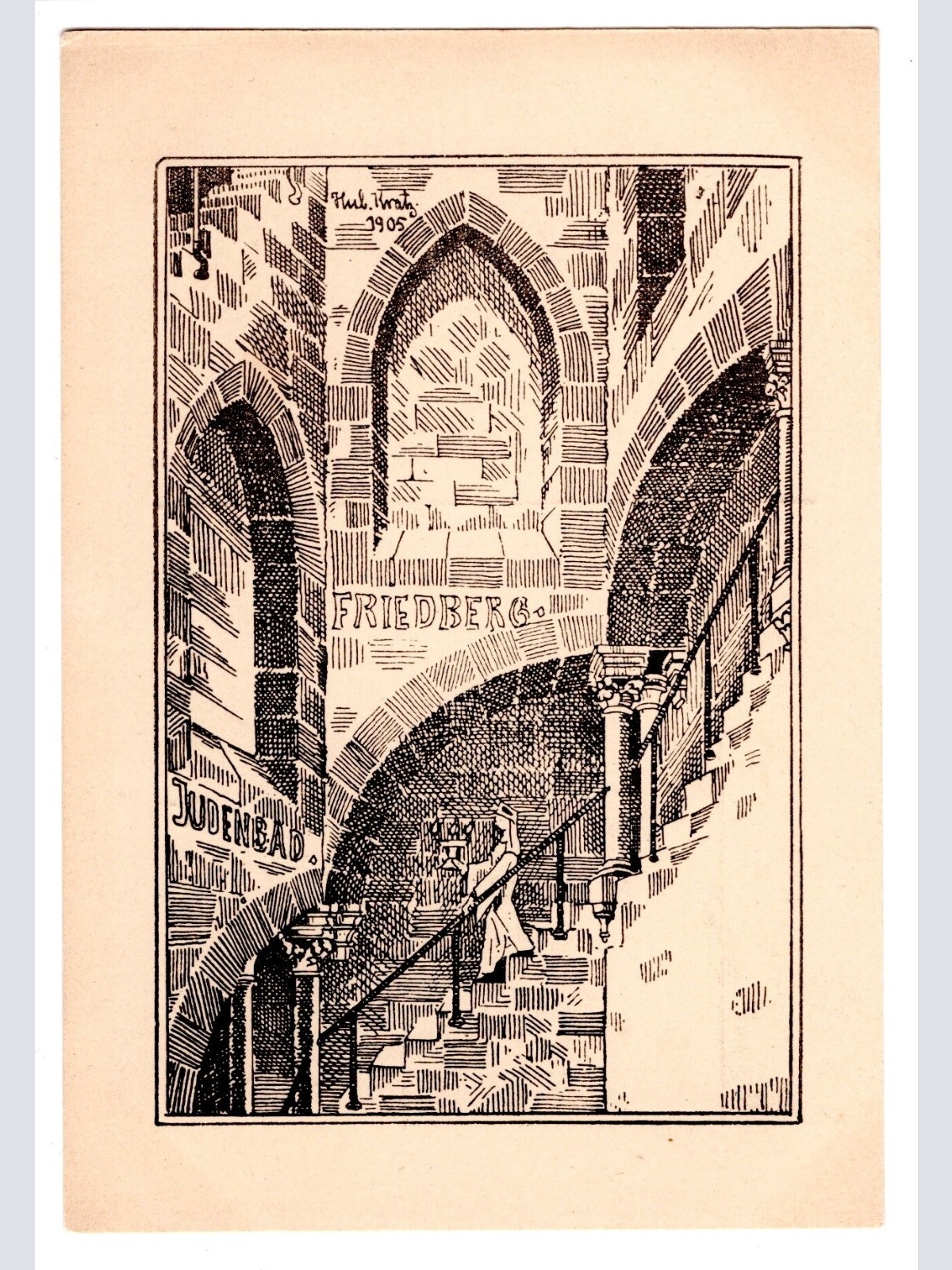 AK, Friedberg, Judenbad, Hessen, Ansichtskarte (S5794)