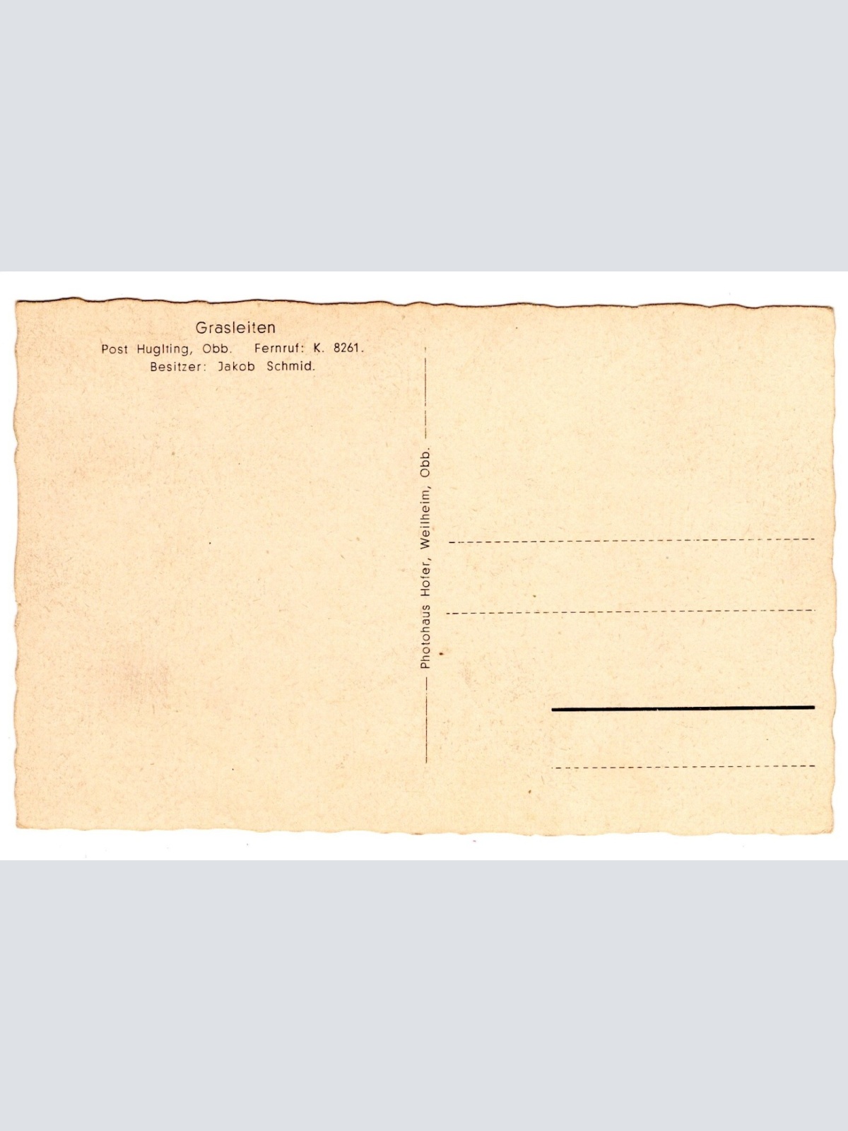 AK, Schwaig Grasleiten, Bayern, Ansichtskarte (S5811)