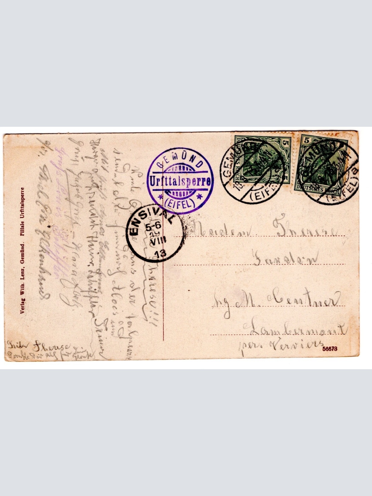 AK, Urfttalsperre, Nordrhein-Westfalen, Ansichtskarte (S5820)