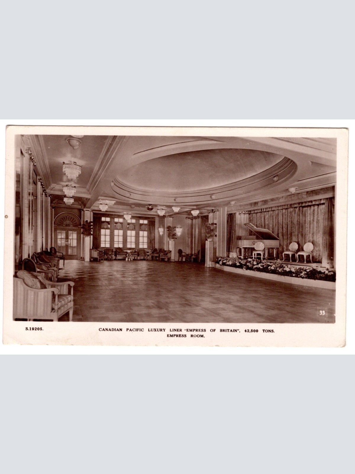 AK, Canadian Pacific Luxury Liner, Empress of Britain, Ansichtskarte (S5866)