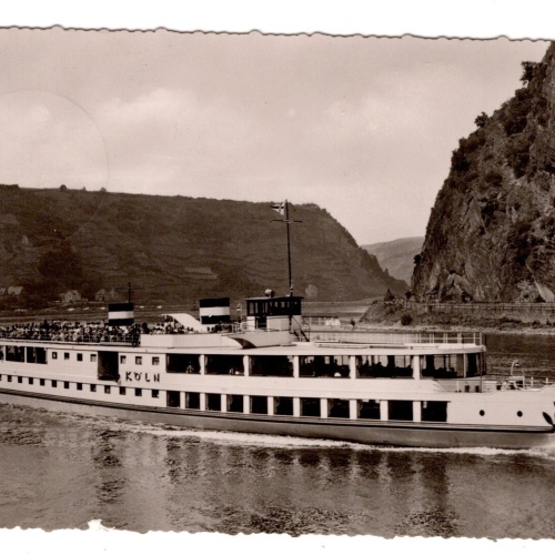 AK, Köln-Düsseldorfer Rheindampfschiffahrt, Motorschiff, Ansichtskarte (S5867)