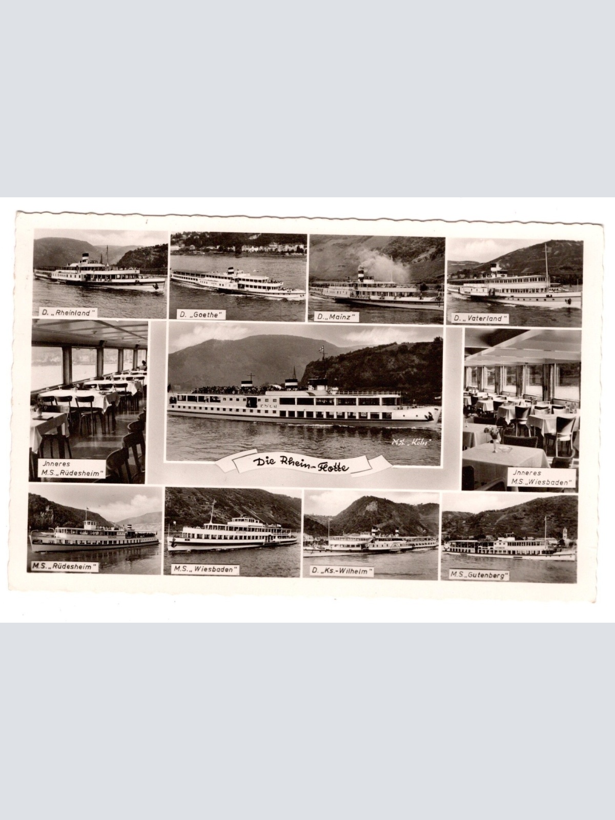 AK, Die Rhein-Flotte, Ansichtskarte (S5868)