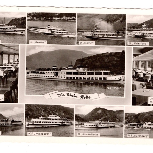 AK, Die Rhein-Flotte, Ansichtskarte (S5868)