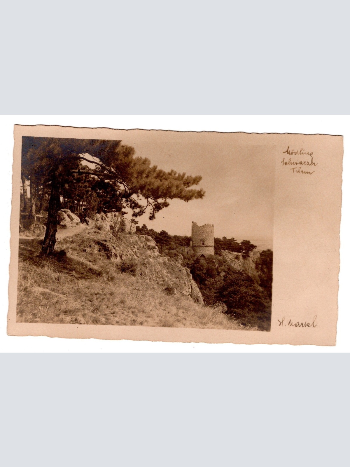 AK, Mödling, Schwarzer Turm, Niederösterreich, Ansichtskarte (S5919)