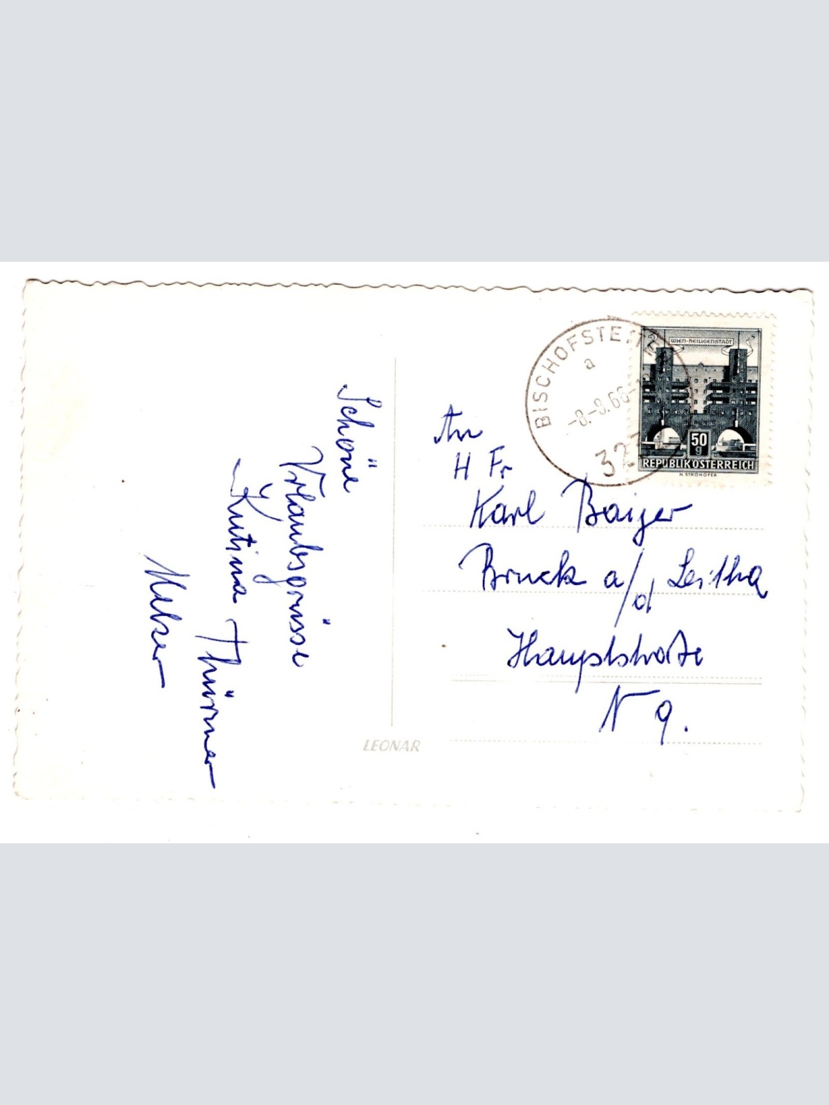 AK, Bischofstetten, Niederösterreich, Ansichtskarte (S5950)