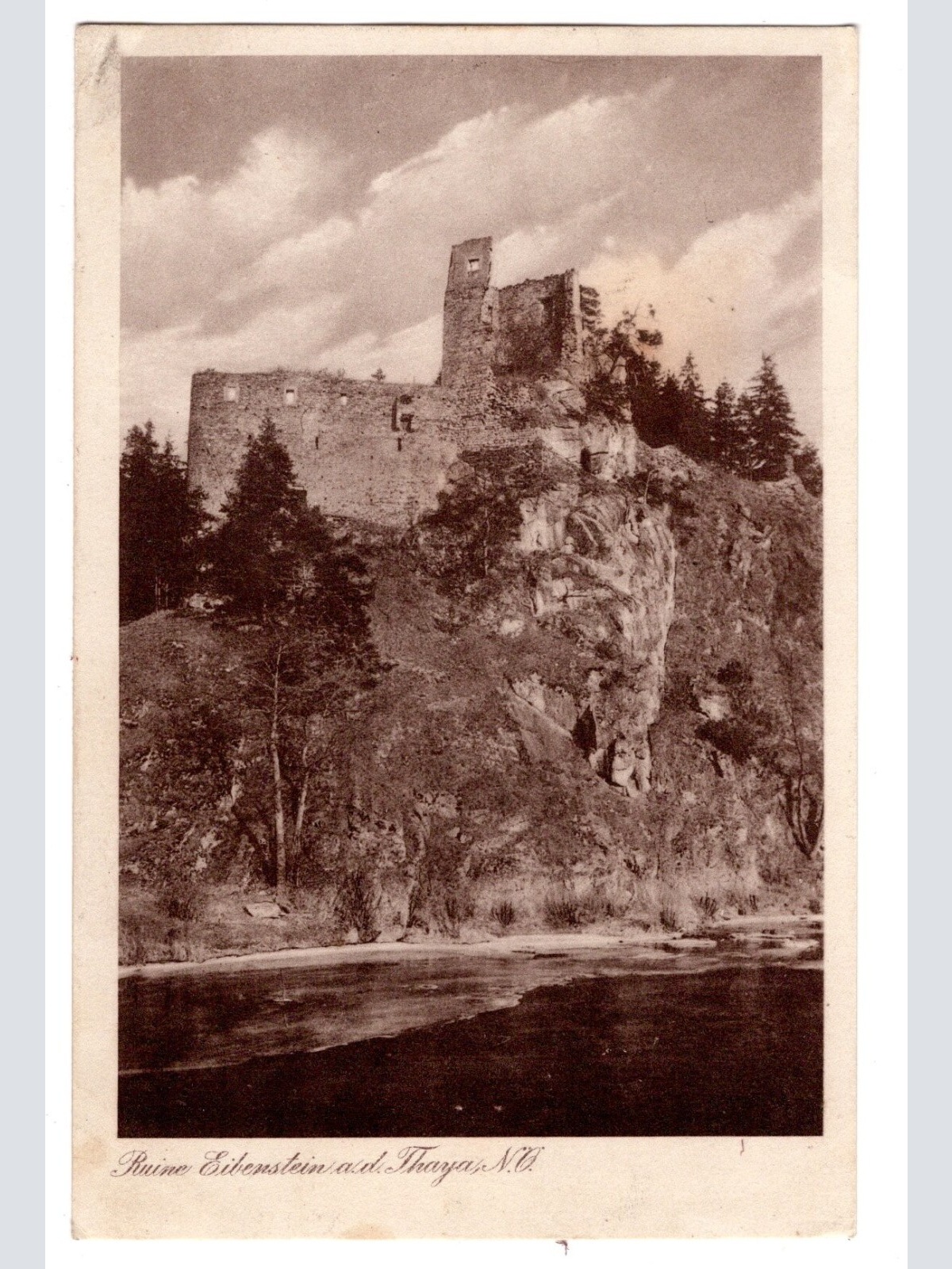 AK, Ruine Eibenstein an der Thaya, Niederösterreich, Ansichtskarte (S5959)