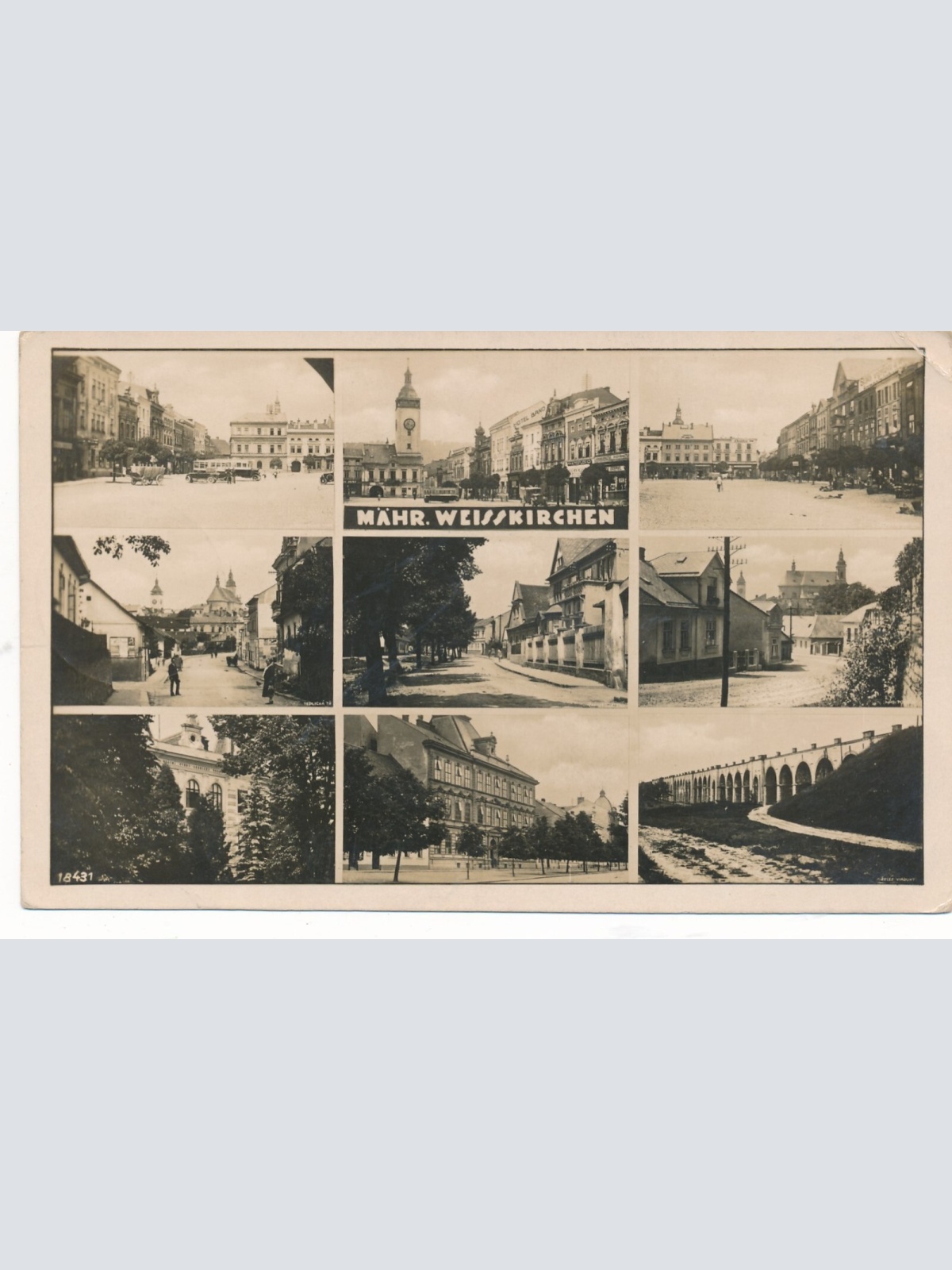 AK aus Mähr Weisskirchen Mehrbildkarte Tschechoslowakei Ansichtskarte (14286)