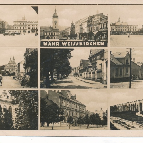 AK aus Mähr Weisskirchen Mehrbildkarte Tschechoslowakei Ansichtskarte (14286)