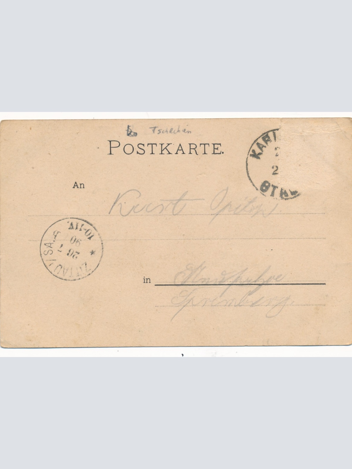 AK gruss aus Karlsbad Tschechoslowakei Ansichtskarte (14289)