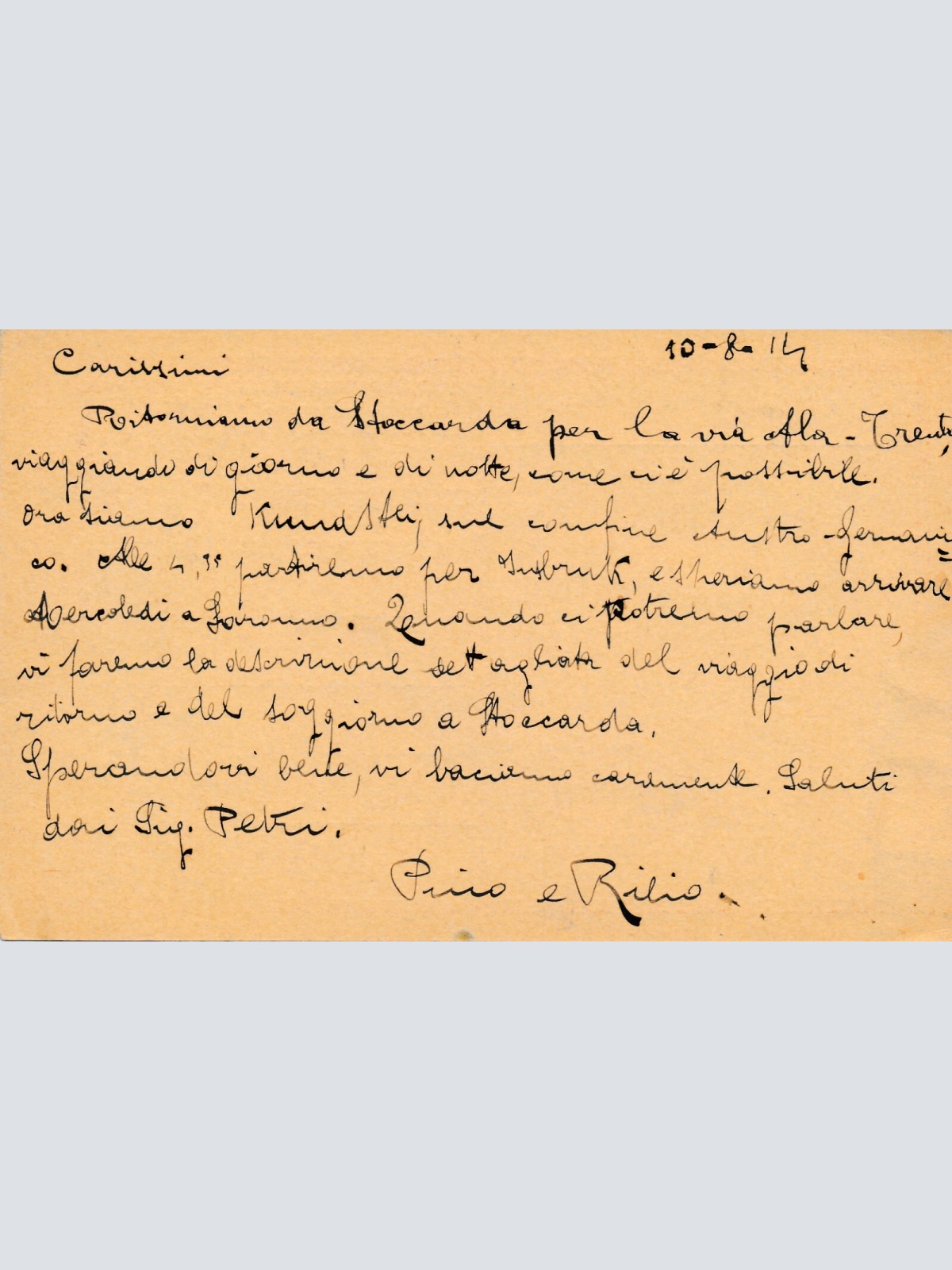 10 Heller Ganzsachen - Karte 1914 aus Kufstein (14379)