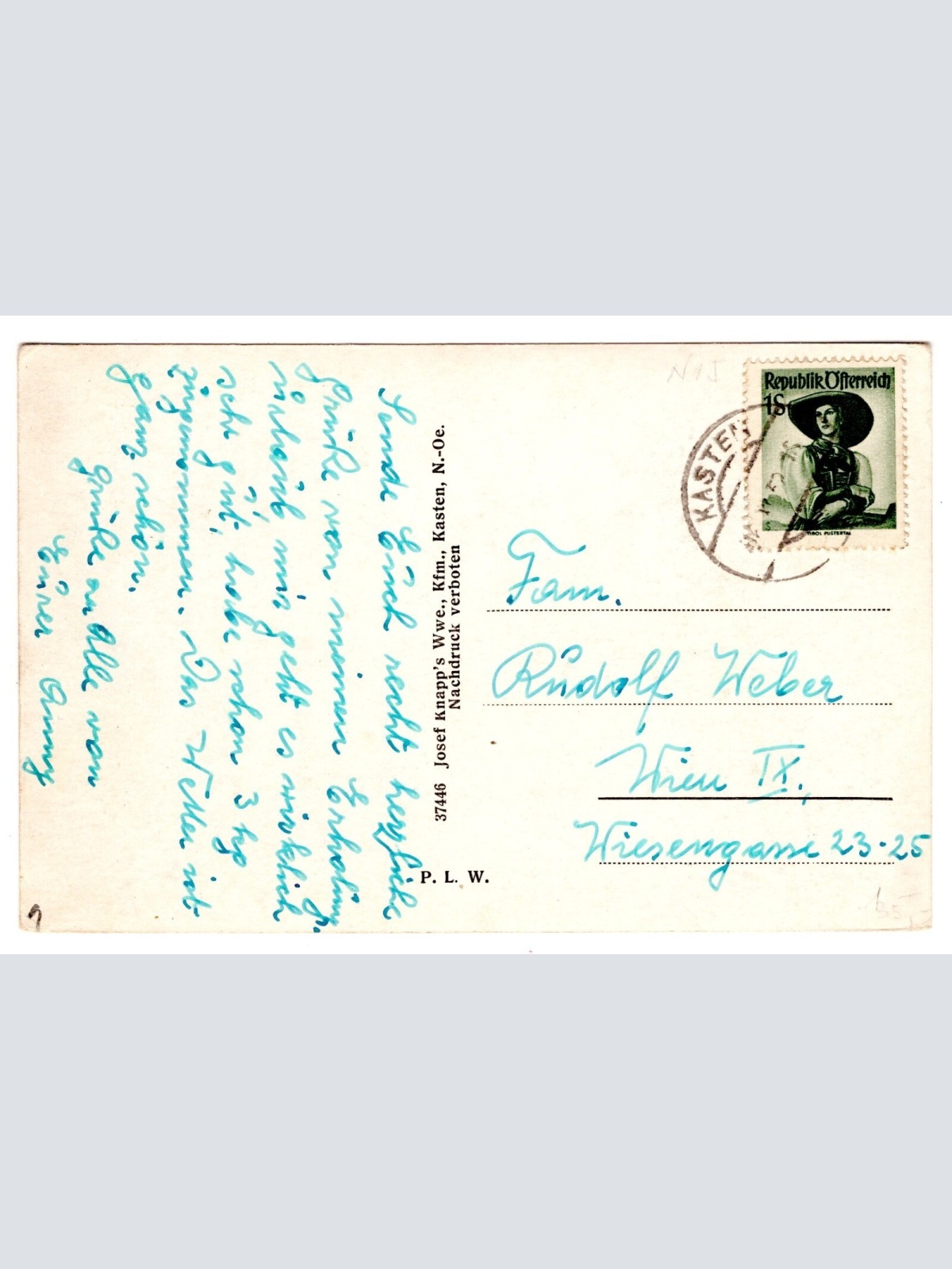 AK, Erholungsheim, Kasten, Niederösterreich, Ansichtskarte (S5995)