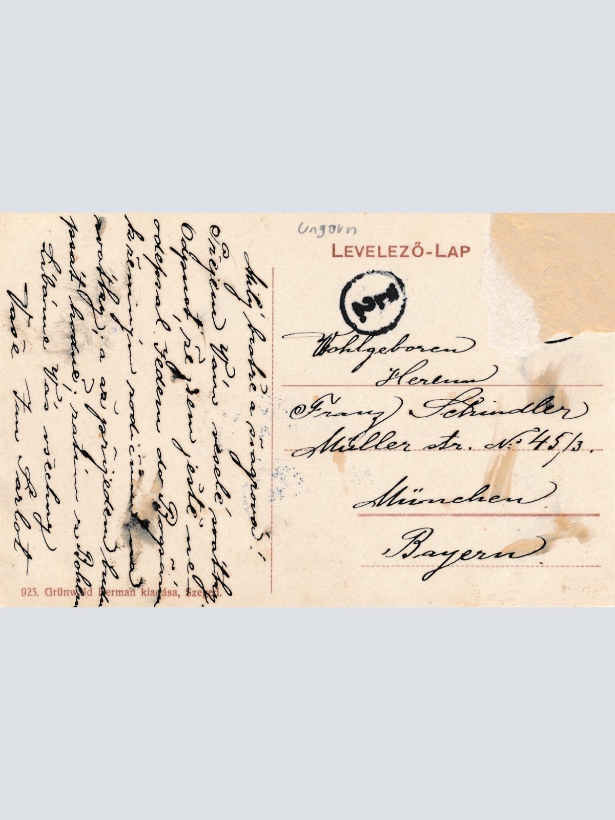 AK aus Szeged Gözfürdö Polen Ansichtskarte (14307)