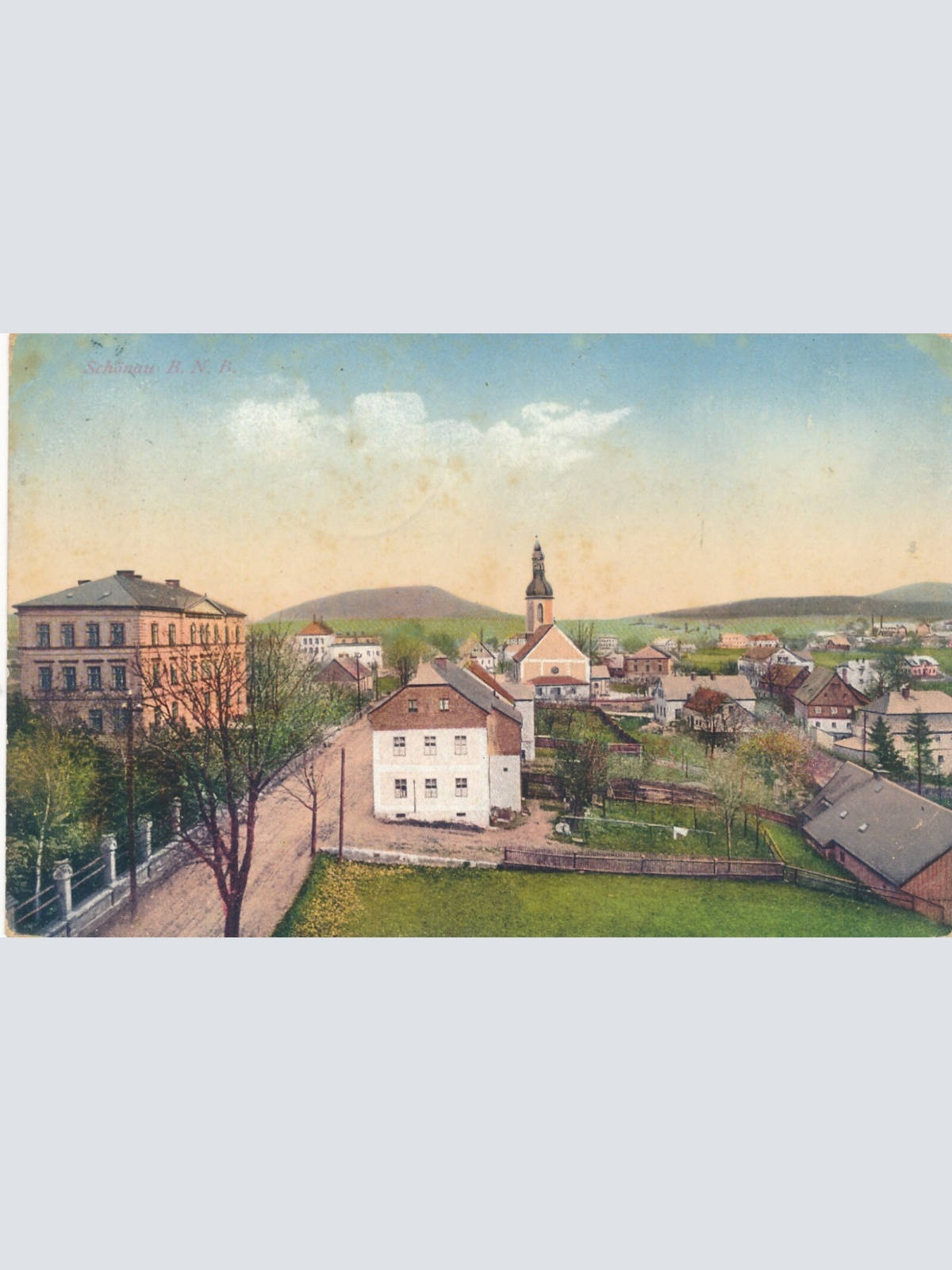 AK aus Schönau Tschechoslowakei Ansichtskarte (14320)