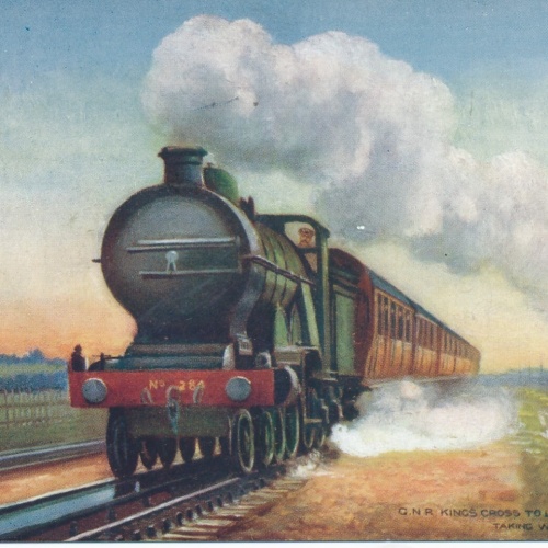 AK Eisenbahn - Zug Kings Cross to Leeds Ansichtskarte (14306)