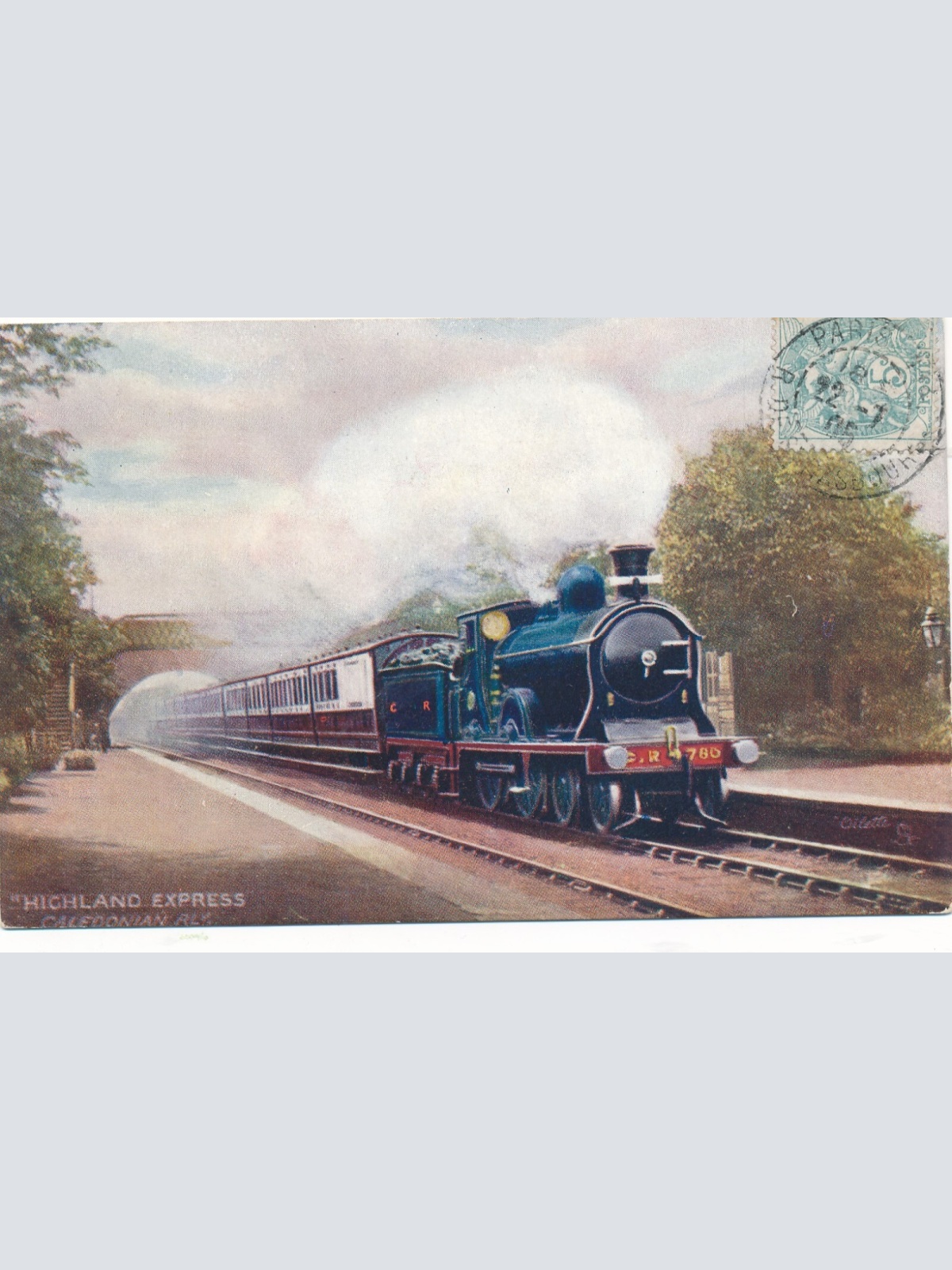 AK Eisenbahn - Zug Highland Express Ansichtskarte (14304)