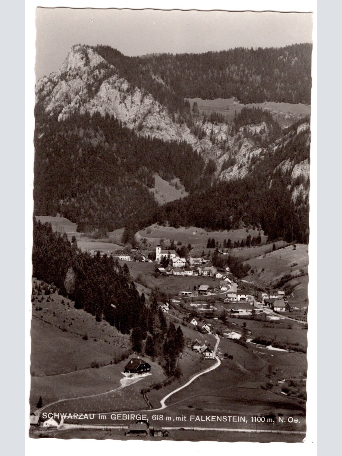 AK, Schwarzau im Gebirge, Falkenstein, Niederösterreich, Ansichtskarte (S6171)
