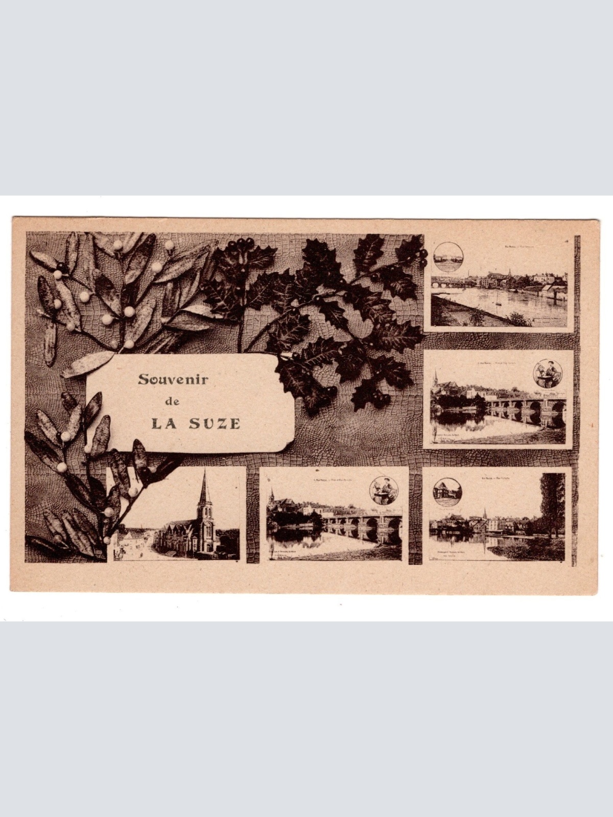 AK, Souvenir de La Suze, Frankreich, Ansichtskarte (S6183)