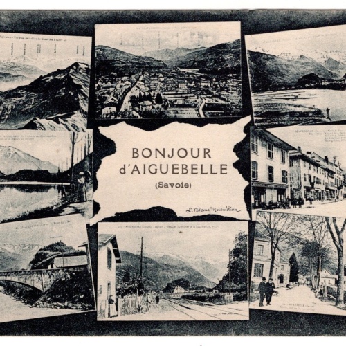 AK, Bonjour d'Aiguebelle, Frankreich, Ansichtskarte (S6193)