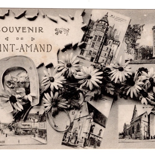 AK, Souvenir de Saint Amand, Frankreich, Ansichtskarte (S6205)