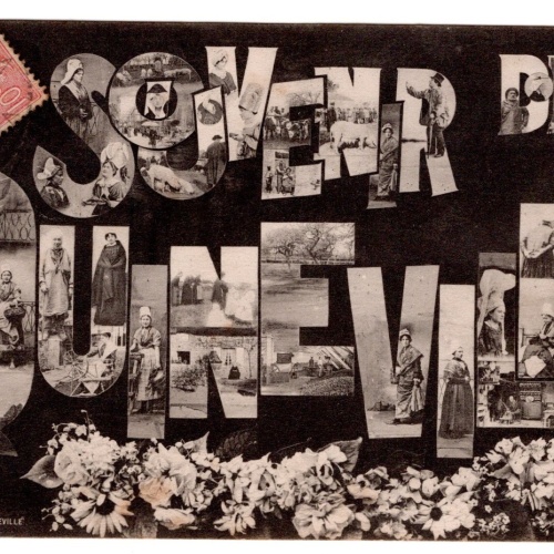 AK, Souvenir de Quinéville, Frankreich, Ansichtskarte (S6225)