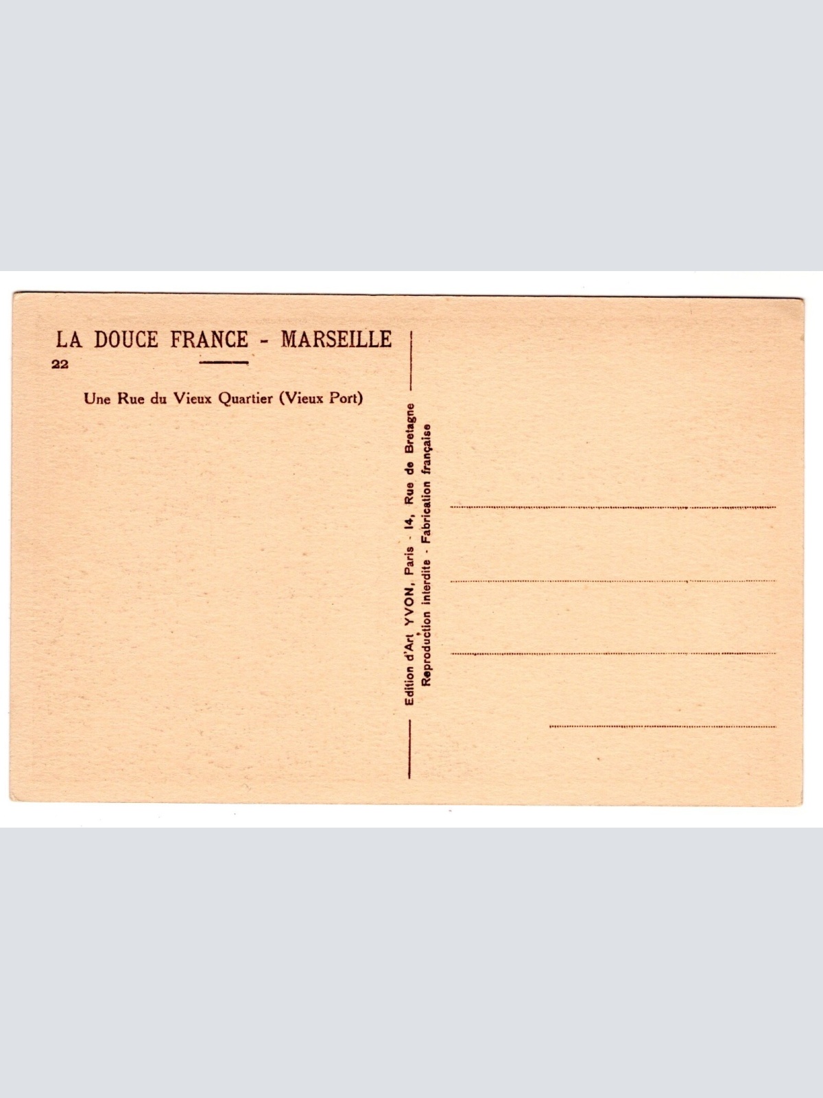 AK, Marseille, Frankreich, Ansichtskarte (S6257)