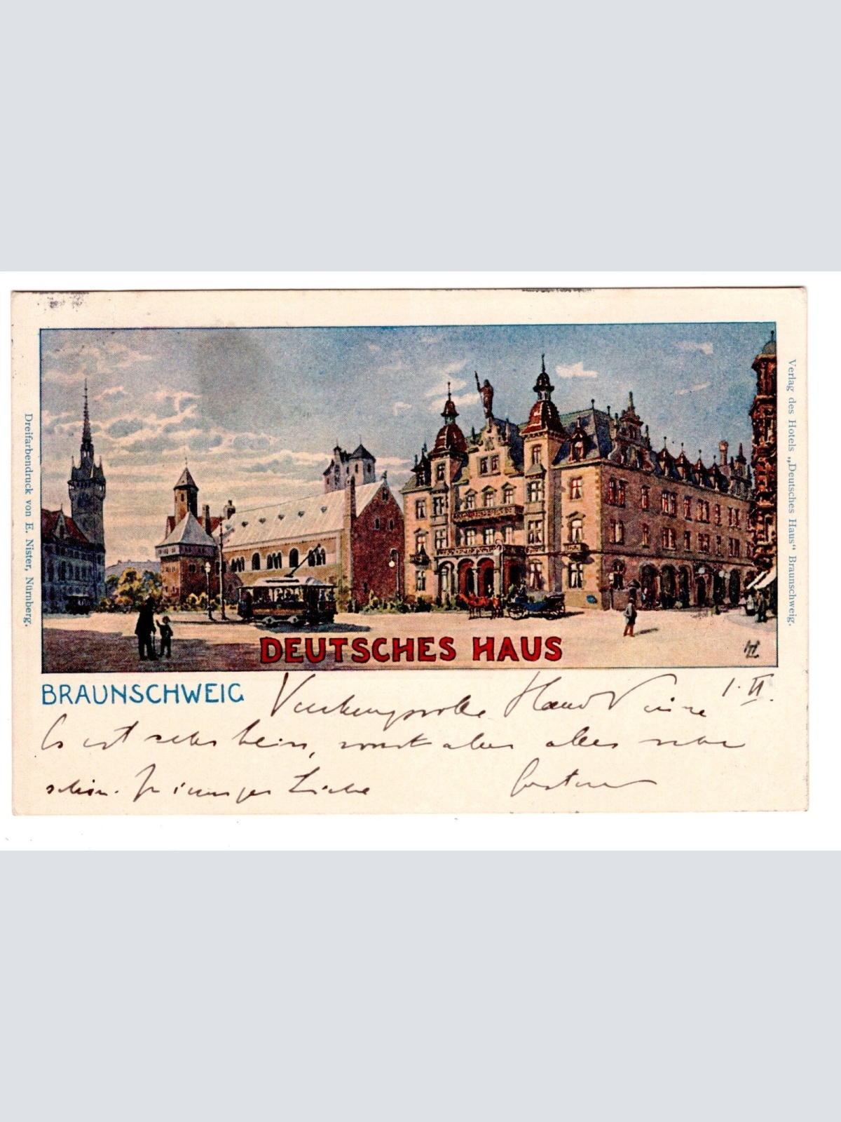 AK, Braunschweig, Niedersachsen, Deutsches Haus, Ansichtskarte (S6262)