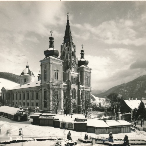 AK aus Mariazell im Winter Steiermark Ansichtskarte (14468)