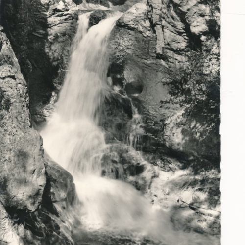 AK Wilde Klamm Wörschach mit Wasserfall Steiermark Ansichtskarte (14471)