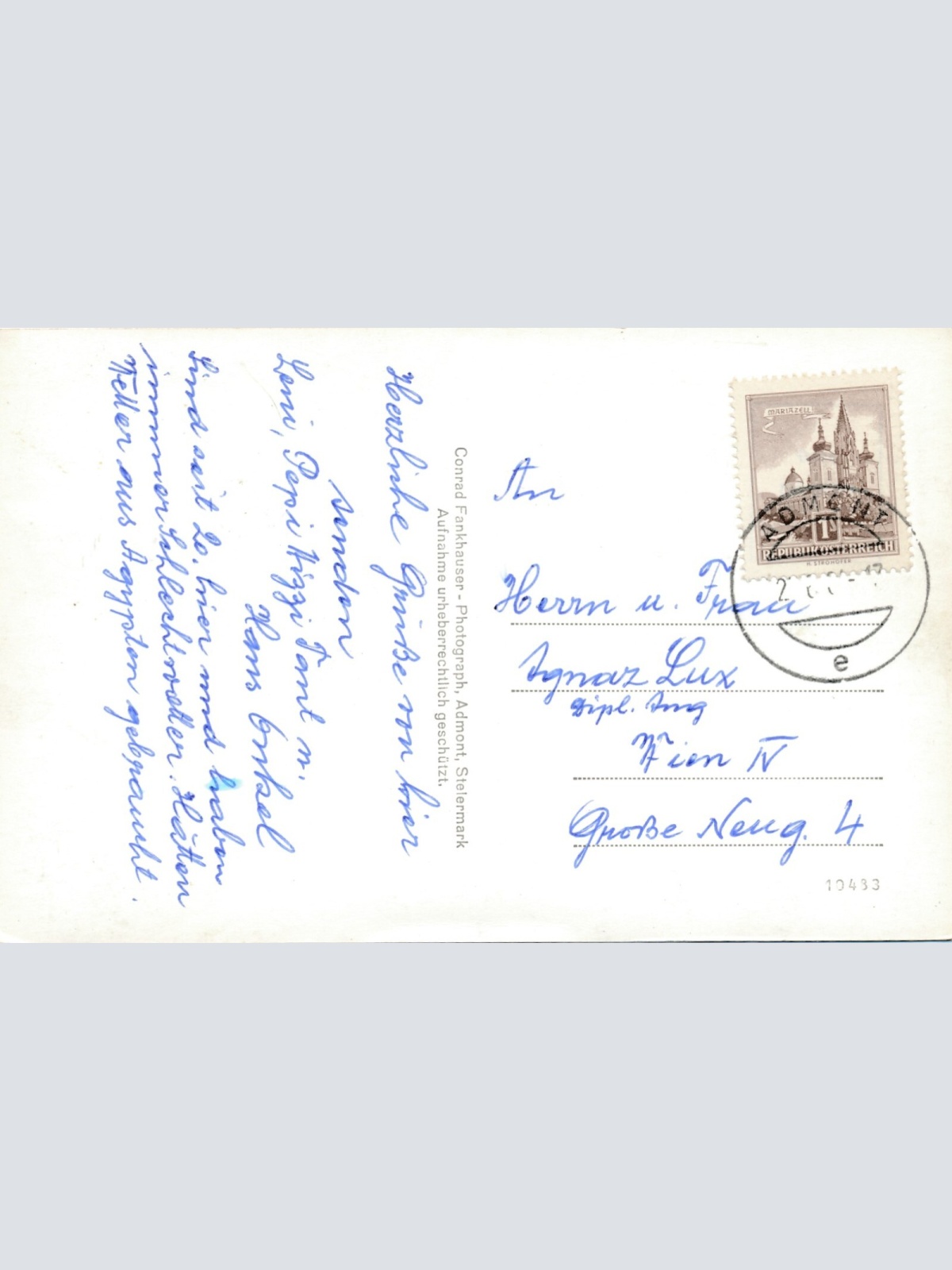 AK aus Admont Hallermauern Steiermark Ansichtskarte (14489)