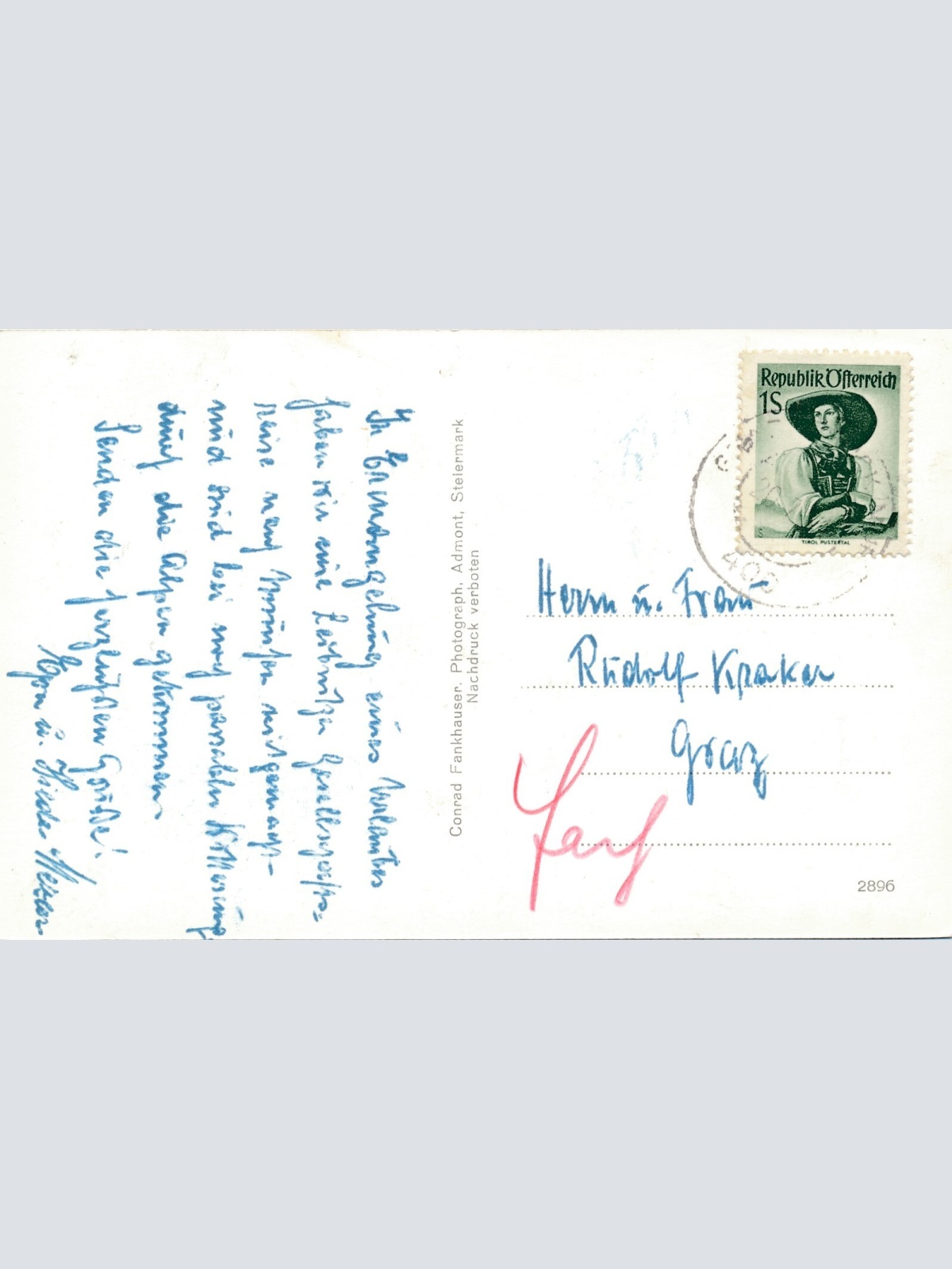 AK aus Admont Gr Buchstein Steiermark Ansichtskarte (14493)