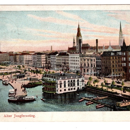 AK, Hamburg, Alter Jungfernstieg, Ansichtskarte (S6294)