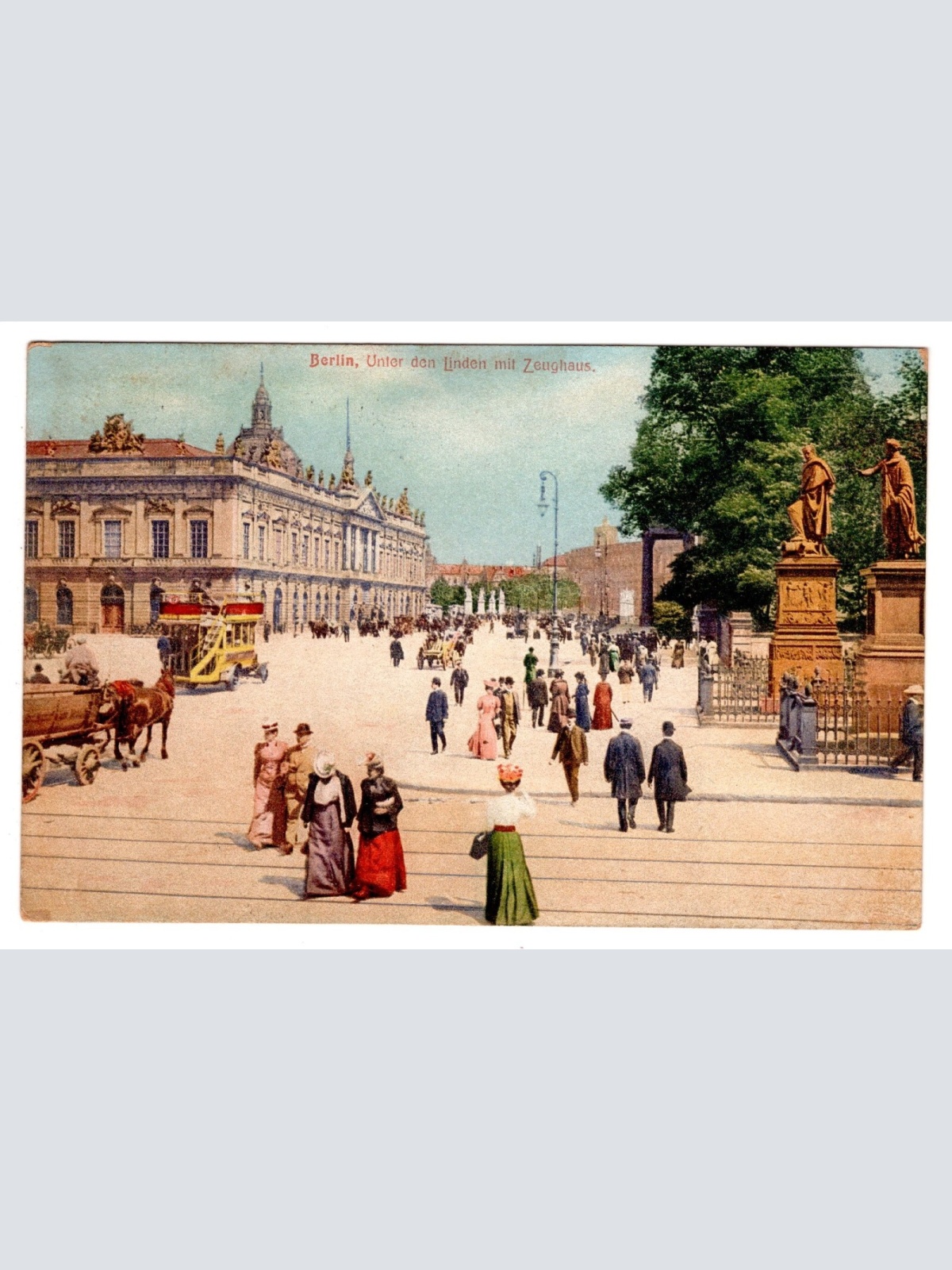 AK, Berlin, Unter den Linden mit Zeughaus, Ansichtskarte (S6302)