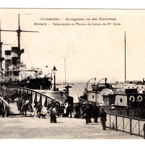 AK, Antwerpen - Aanlegplaats van den Overzetboot, Ansichtskarte (S6333)