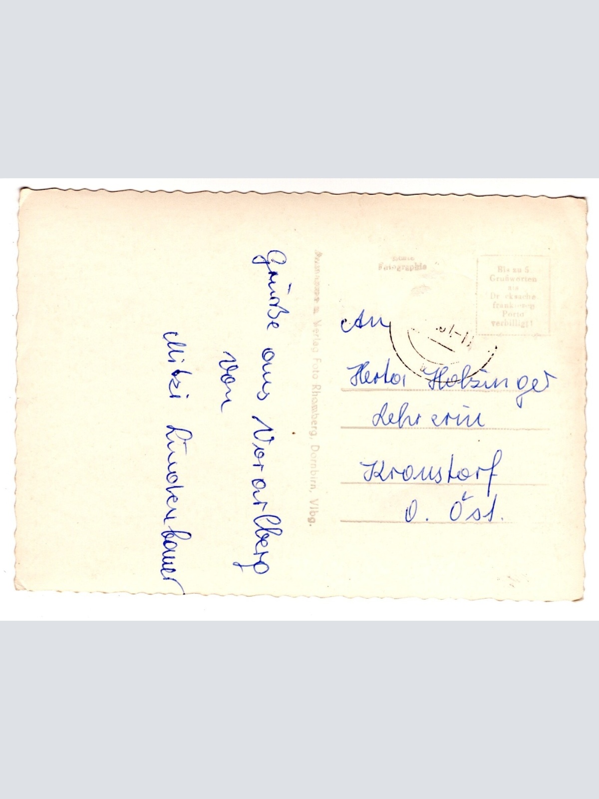 AK, Dorfplatz in Lingenau, Vorarlberg, Ansichtskarte (S6343)