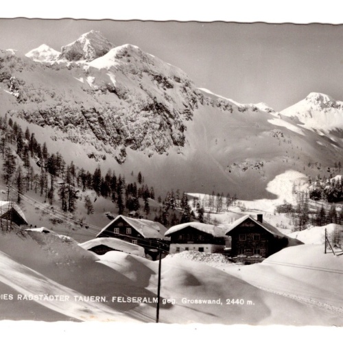AK, Schiparadies Radstädter Tauern. Felseralm, Salzburg, Ansichtskarte (S6350)