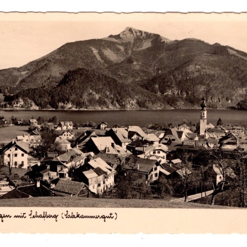 AK, St. Gilgen mit Schafberg, Salzburg, Ansichtskarte (S6354)