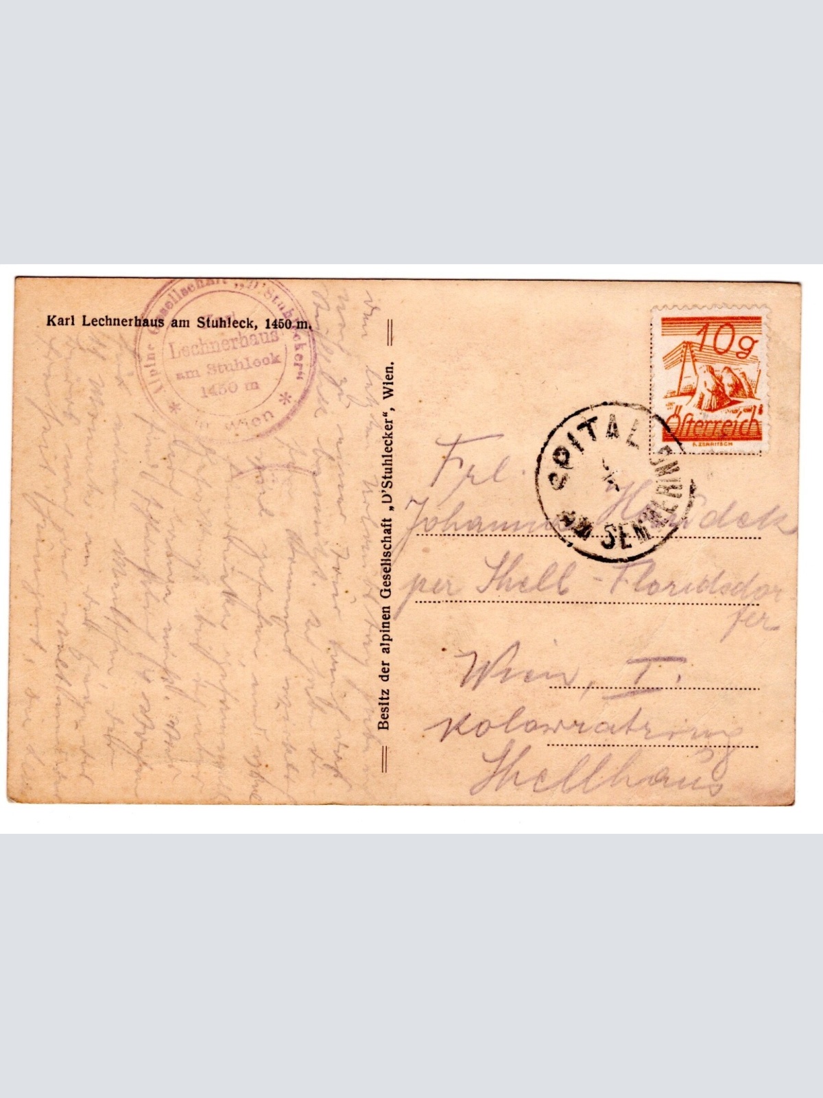 AK, Karl Lechnerhaus am Stuhleck, Steiermark, Ansichtskarte (S6389)