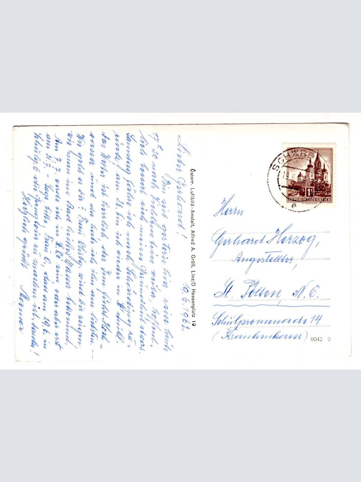 AK, Schärding, Luftbild Nr. 2, Oberösterreich, Ansichtskarte (S6404)