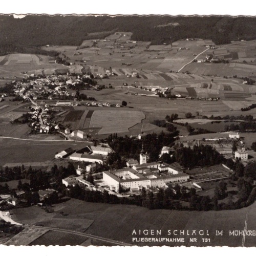 AK, Aigen Schlägl, Fliegeraufnahme Nr. 731 Oberösterreich, Ansichtskarte (S6407)